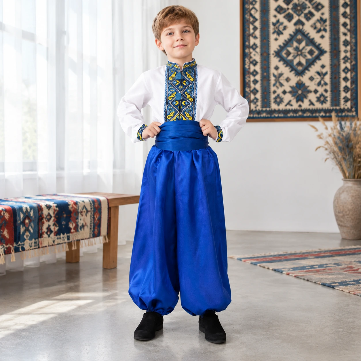 Шаровари для хлопчика сині